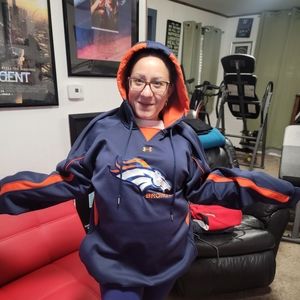 2XL Broncos hoodie.  VGC